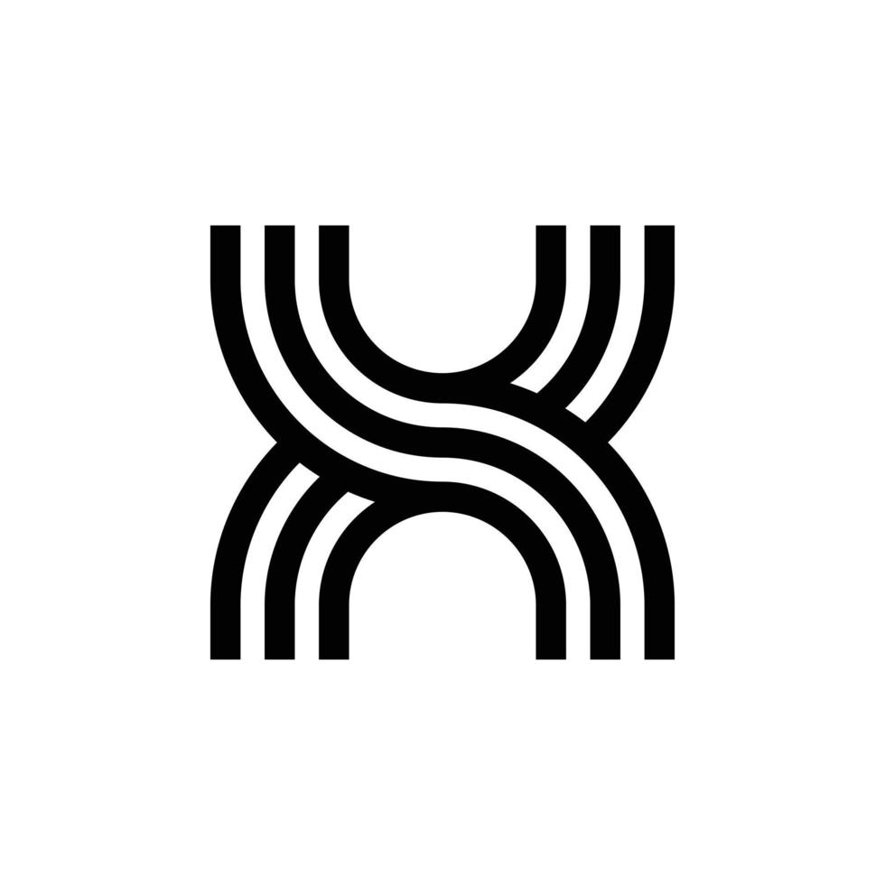 création de logo moderne lettre x monogramme vecteur
