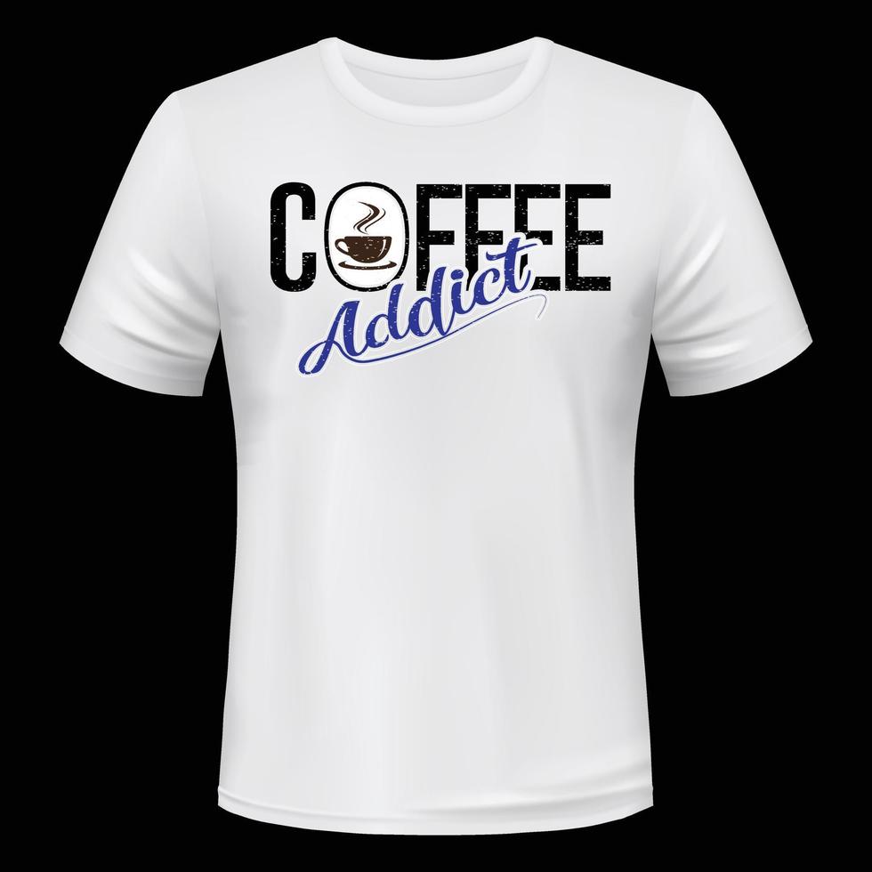 conception de t-shirt de la journée internationale du café vecteur