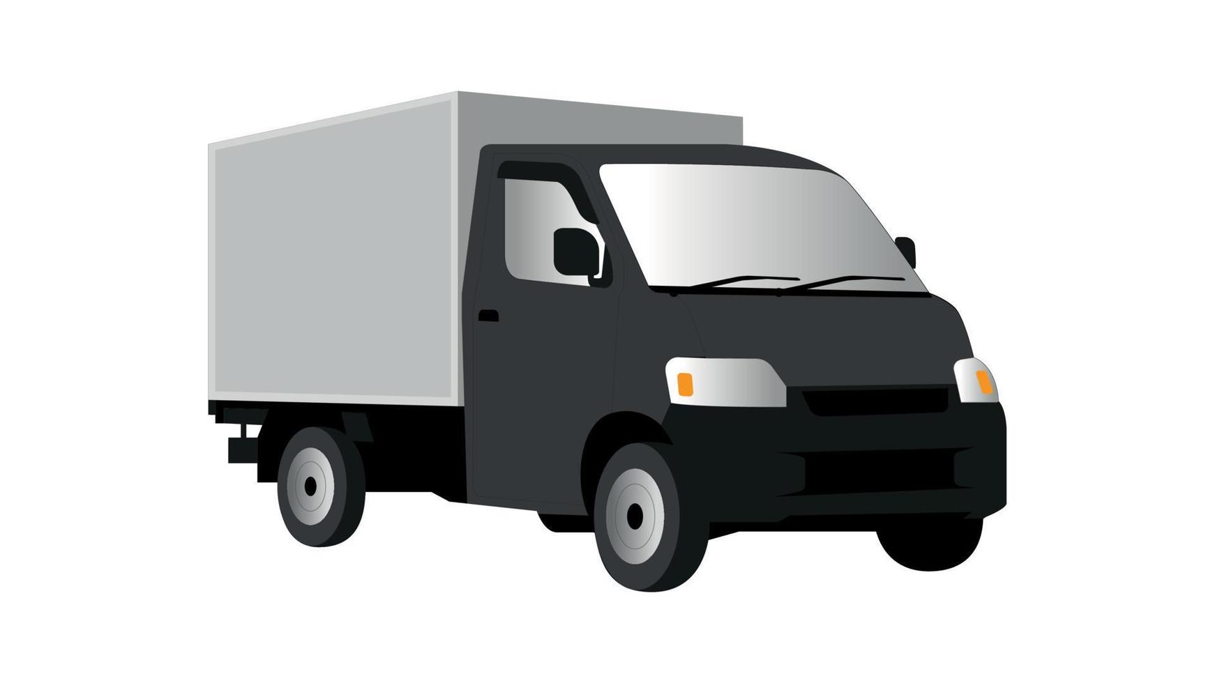 boîte de livraison illustration vectorielle de voiture vecteur