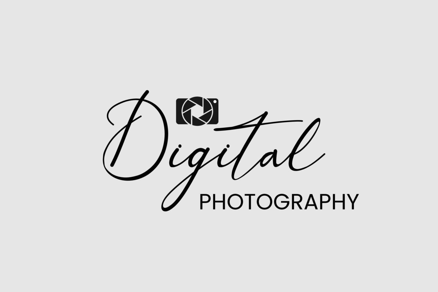 logo de photographie pour les photographes vecteur