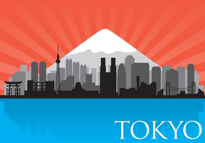 Tokyo skyline vector