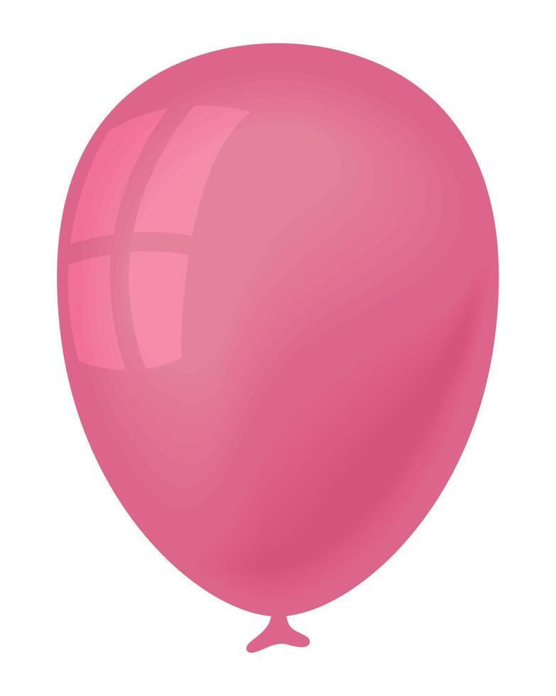 hélium ballon rose vecteur