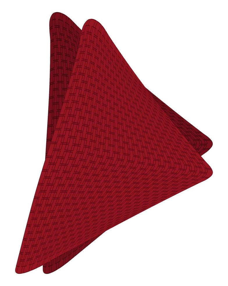serviettes élégantes rouges vecteur