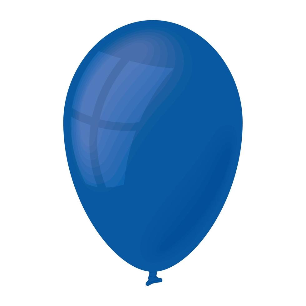 ballon bleu flottant à l'hélium vecteur