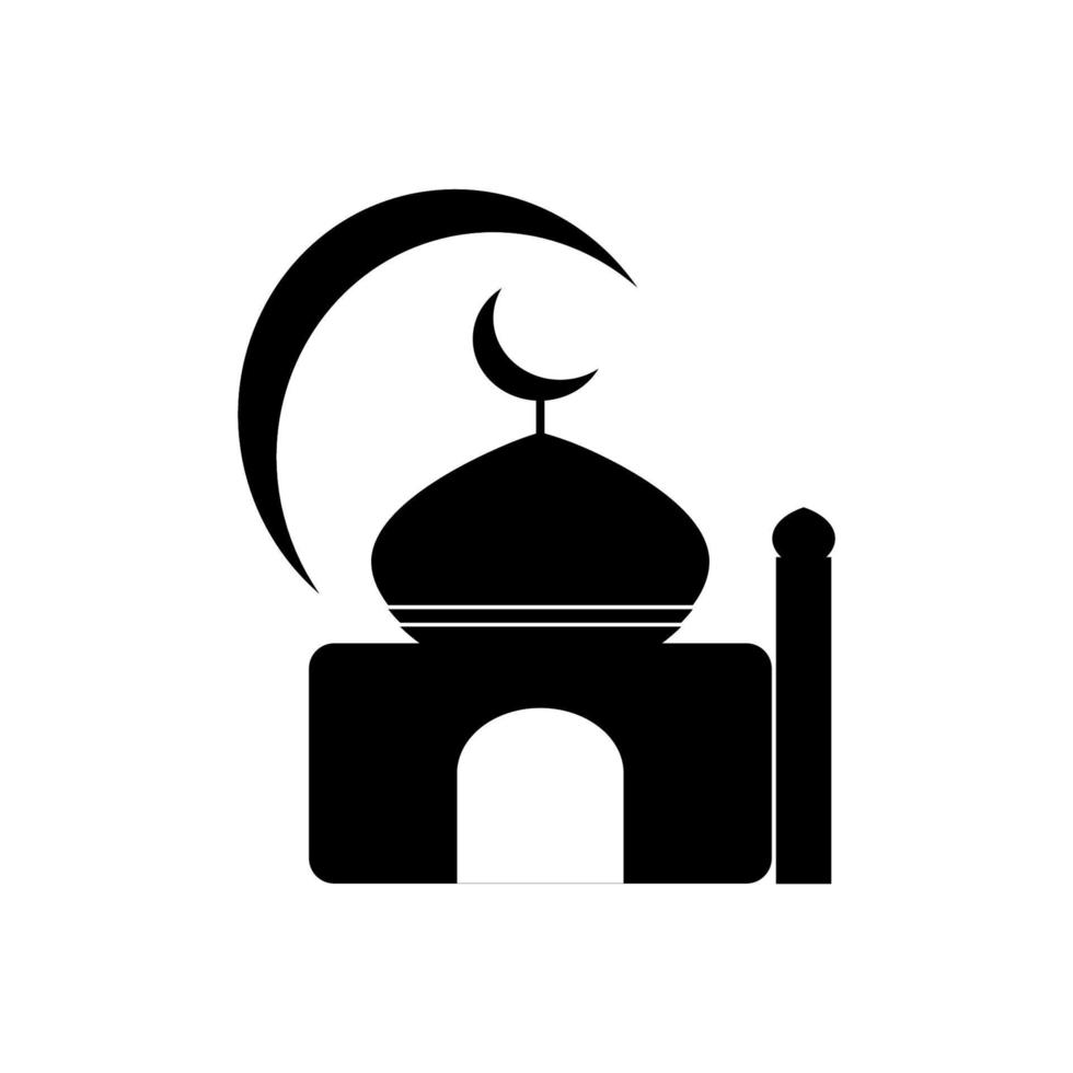 vecteur d'illustration d'icône de mosquée