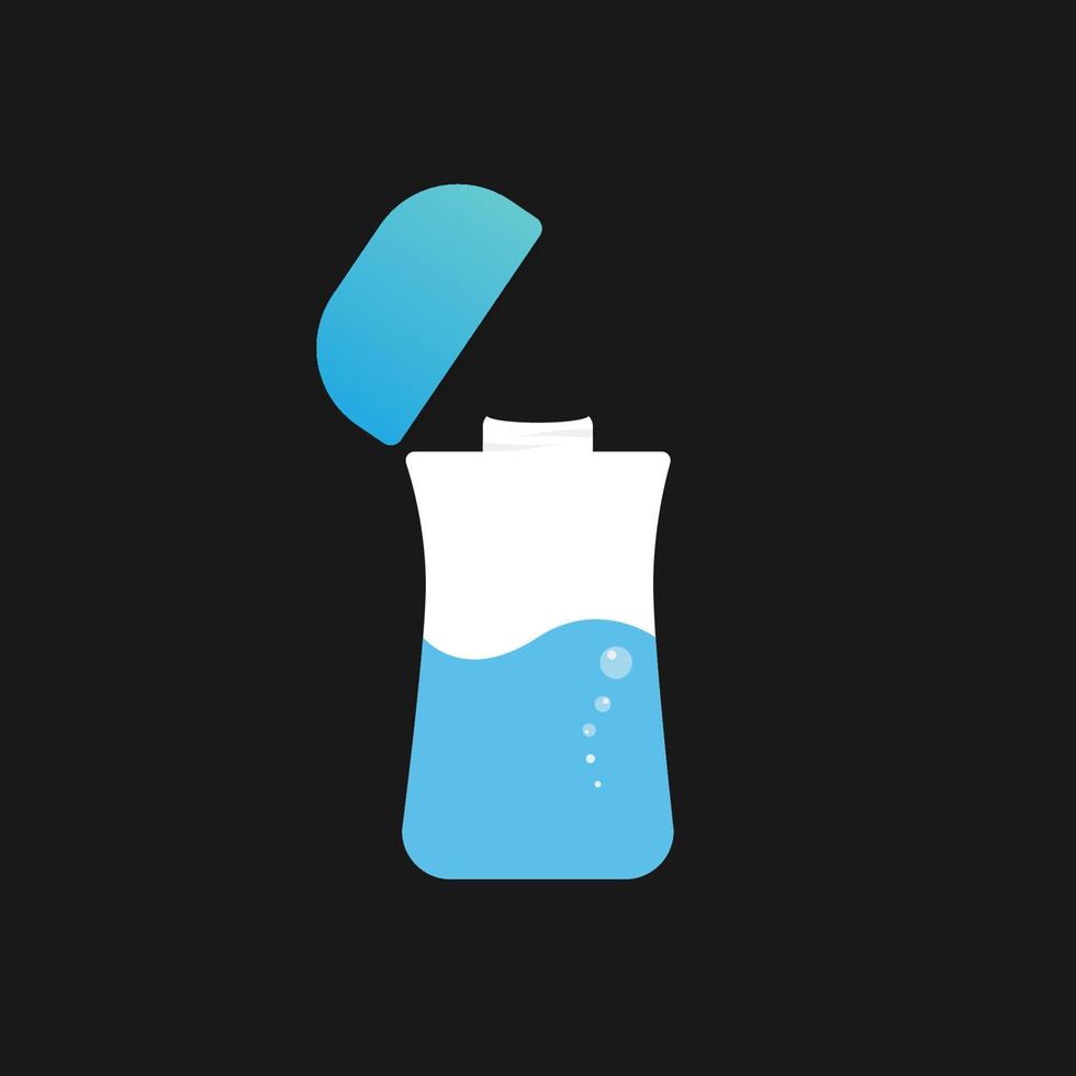 icône de conception gobelet bouteille boire de l'eau logo vecteur