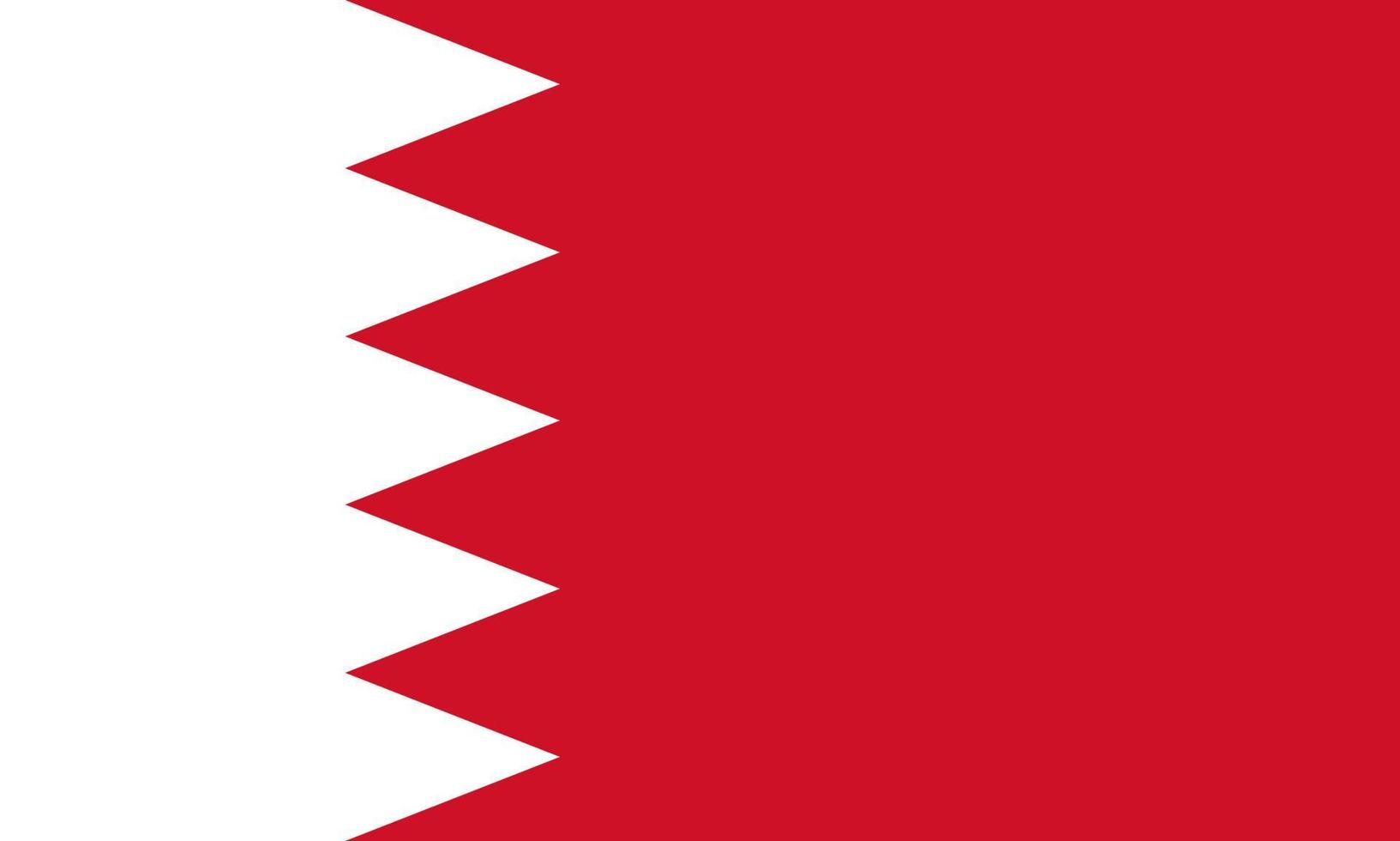 drapeau bahreïn symbole d'illustration vectorielle icône nationale du pays. liberté nation drapeau Bahreïn indépendance patriotisme célébration conception gouvernement international officiel symbolique objet Culture vecteur
