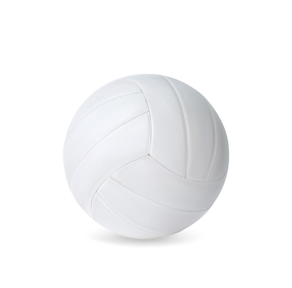 ballon de volley-ball réaliste, accessoire de sport vectoriel