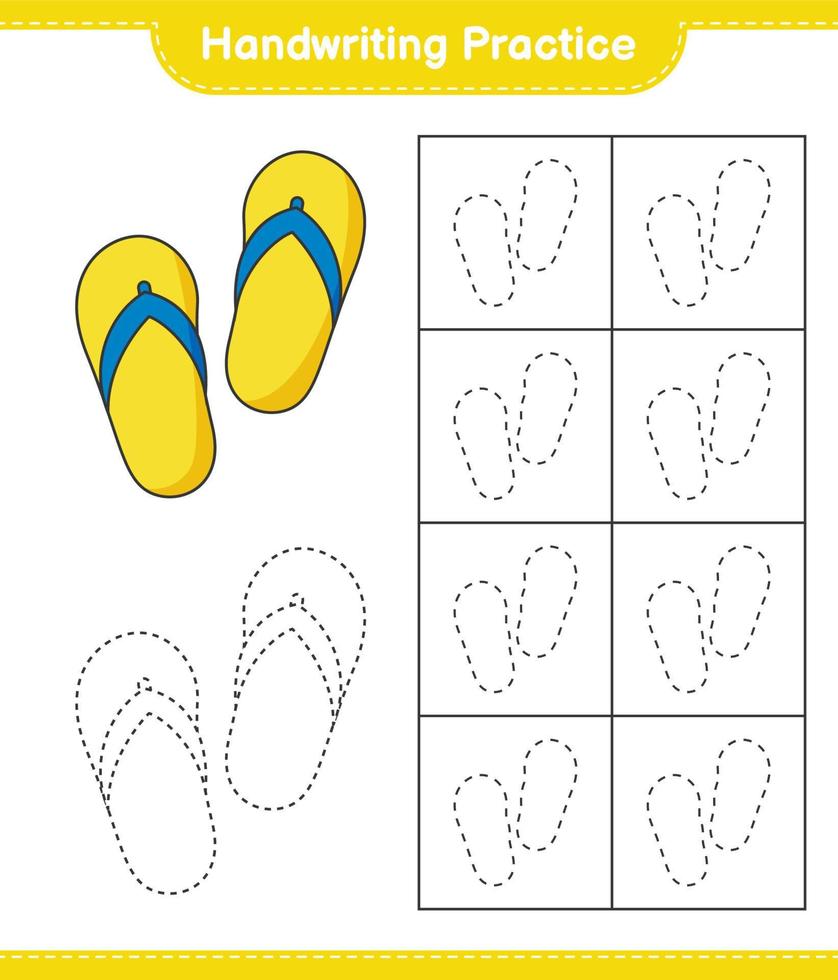 pratique de l'écriture manuscrite. tracer des lignes de bascule. jeu éducatif pour enfants, feuille de calcul imprimable, illustration vectorielle vecteur