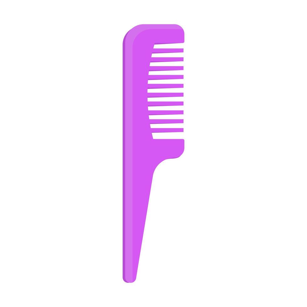 peigne à cheveux de coiffeur et illustration d'outil de symbole de salon de beauté de coiffeur. conception d'équipement de coupe de cheveux et signe de coiffure de mode blanc isolé. brosse à cheveux accessoire silhouette et soin brosse de toilettage vecteur