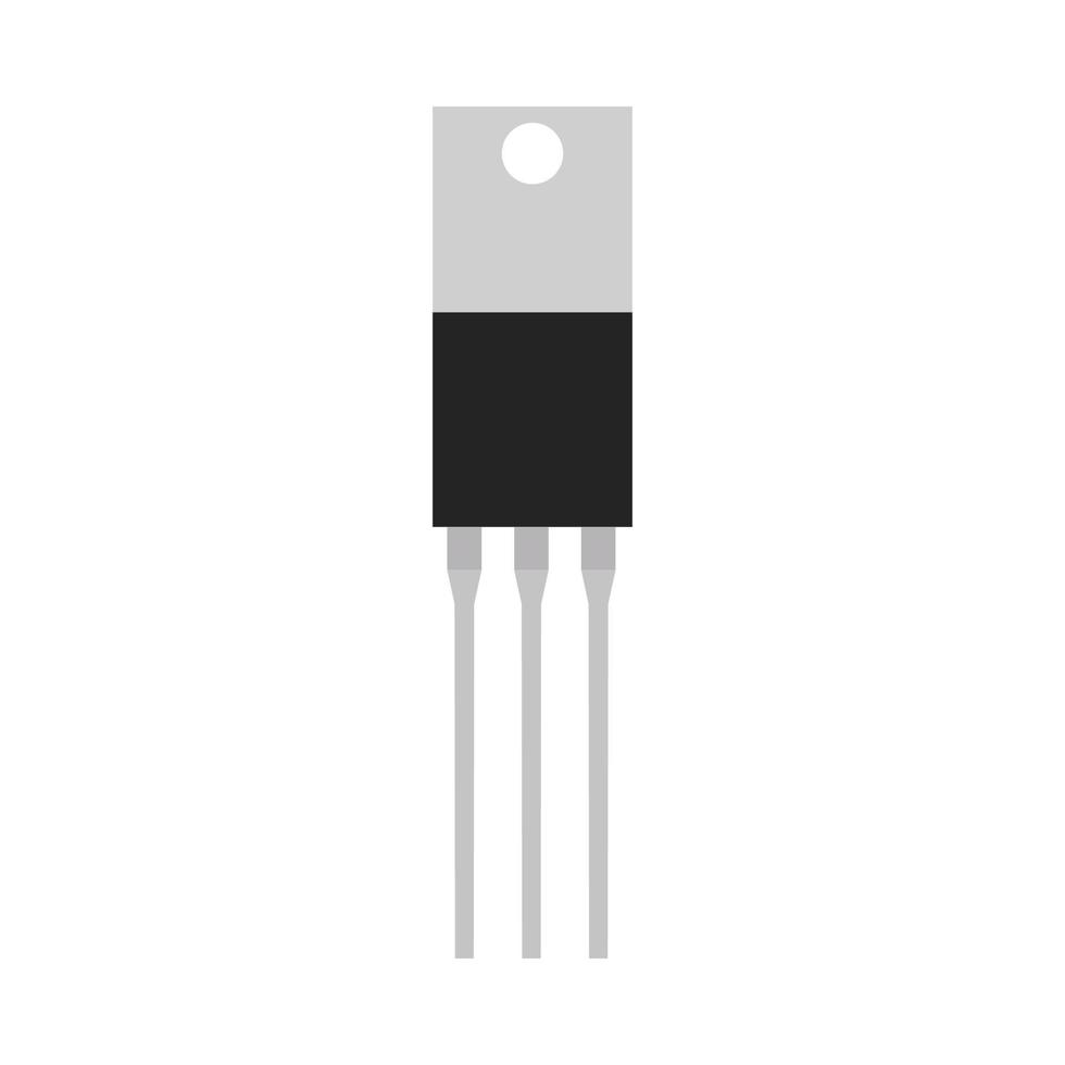 transistor équipement microprocesseur pc micro partie. circuit élément puce vecteur icône électronique industrie