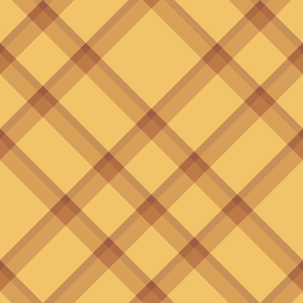 motif sans couture dans des couleurs jaunes et marron discrètes et élégantes pour le plaid, le tissu, le textile, les vêtements, la nappe et d'autres choses. image vectorielle. 2 vecteur