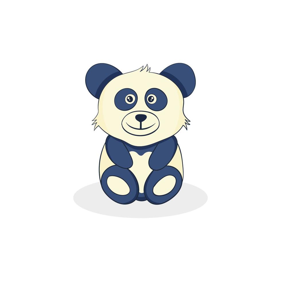 vecteur de personnage de panda mignon