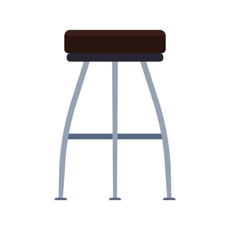 conception de meubles d'icône vectorielle de chaise de bar. concept de café tabouret haut intérieur. élément de club cafétéria bistro assis vecteur