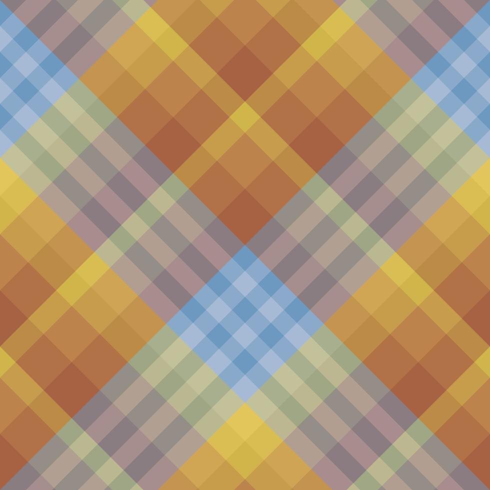 motif sans couture dans des couleurs discrètes élégantes jaune, orange, bleu, rose, vert, gris pour plaid, tissu, textile, vêtements, nappe et autres choses. image vectorielle. 2 vecteur