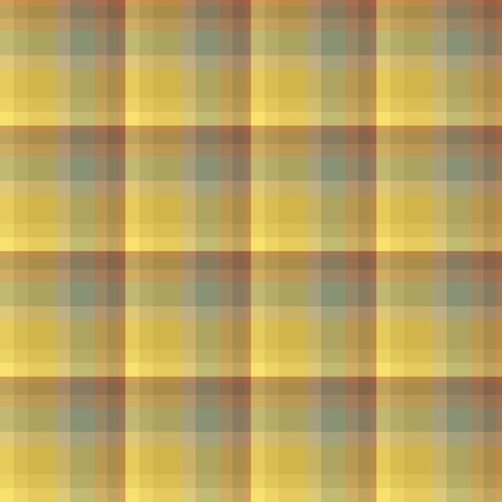 motif harmonieux dans des couleurs jaunes, grises et orange discrètes et élégantes pour le plaid, le tissu, le textile, les vêtements, la nappe et d'autres choses. image vectorielle. vecteur