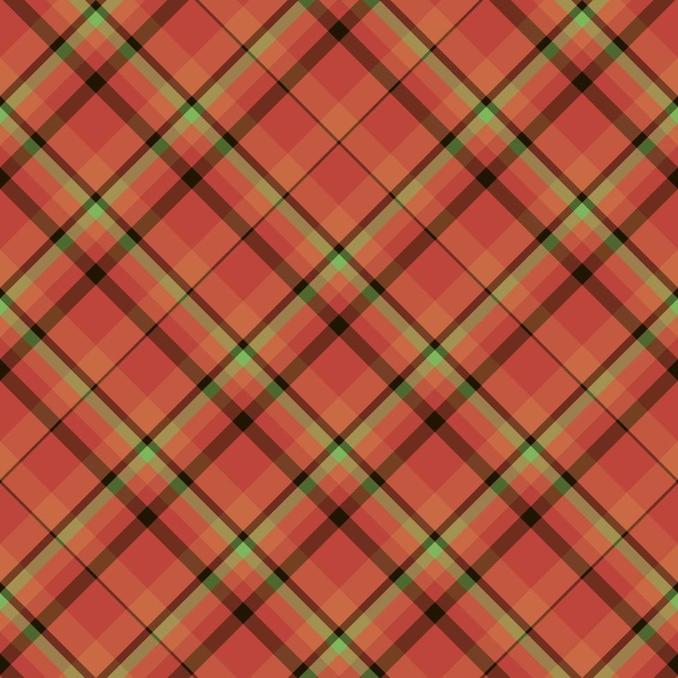 motif sans couture dans les couleurs rouge, vert et orange pour plaid, tissu, textile, vêtements, nappe et autres choses. image vectorielle. 2 vecteur