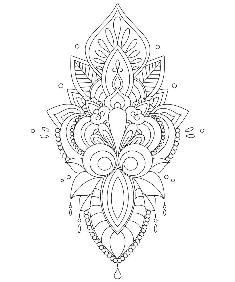 coloriage pour vecteur gratuit adulte