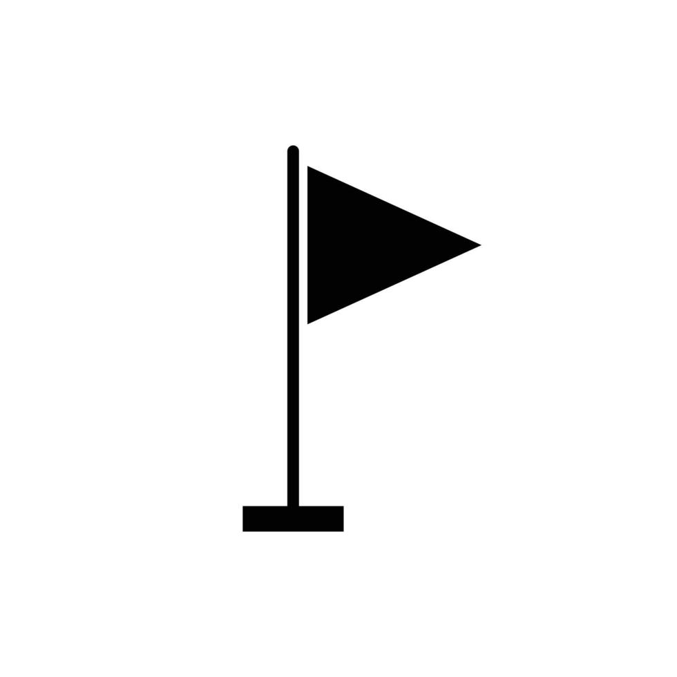 icône de vecteur de point de drapeau sur fond blanc.