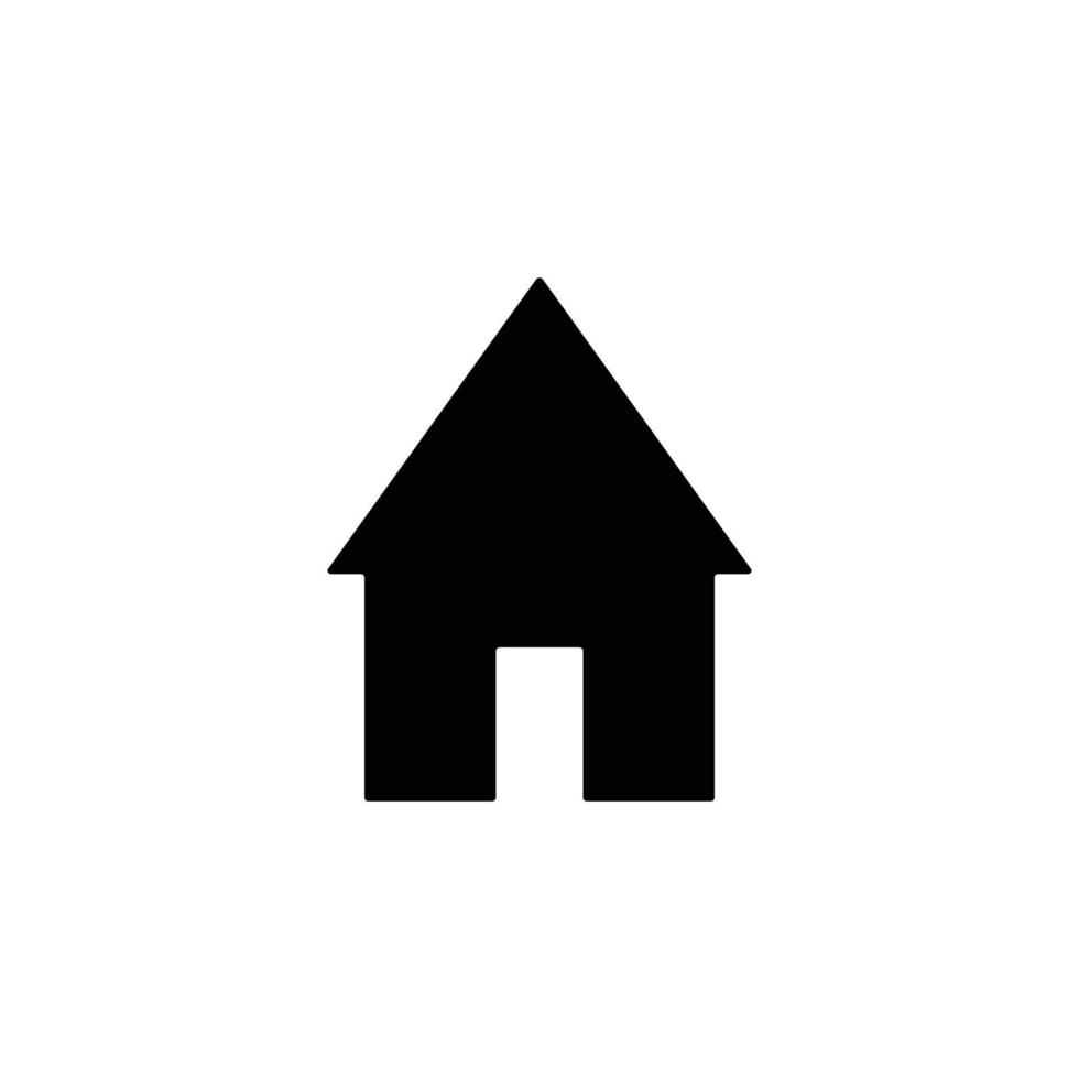 icône de la maison. vecteur d'illustration de symbole de maison à utiliser dans les applications web. pictogramme plat maison isolé. rester à la maison.