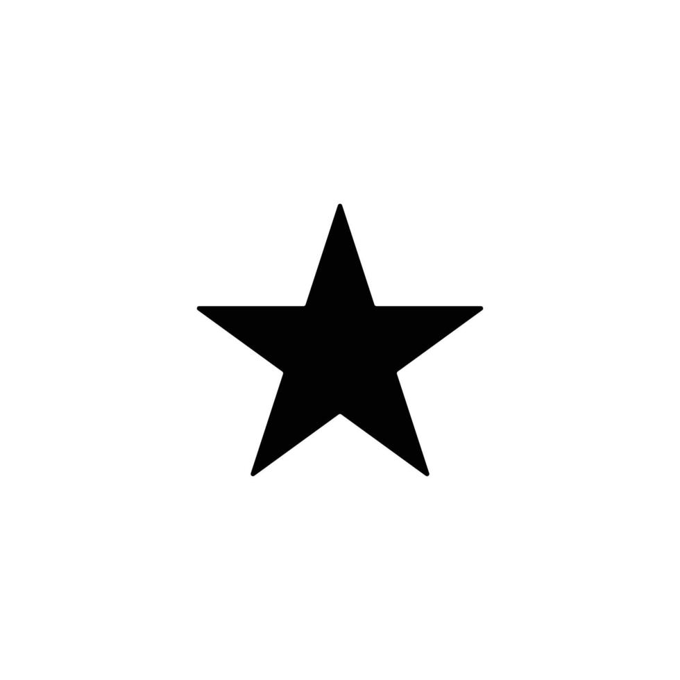 icône étoile de couleur noire. ep 10. vecteur