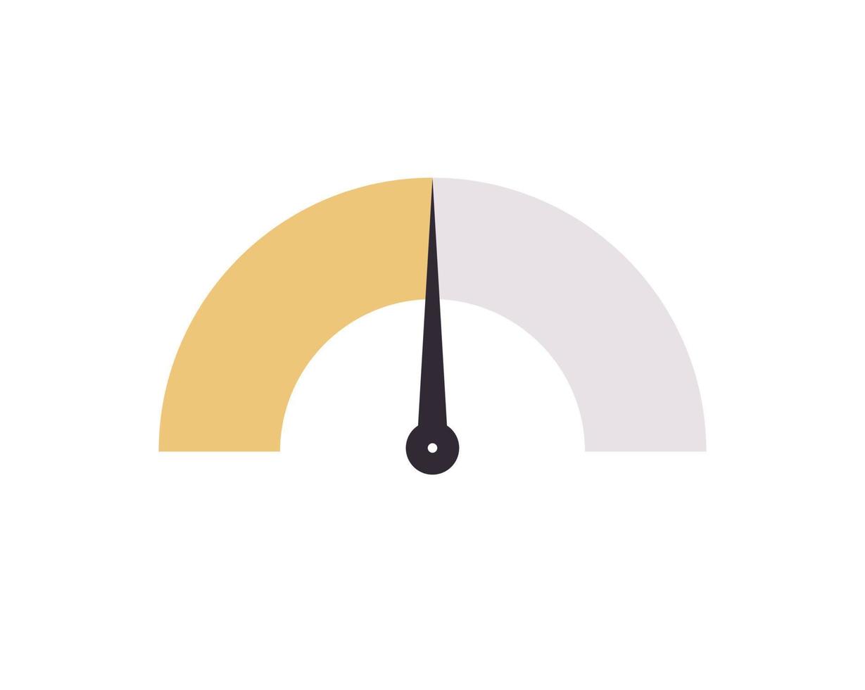 symbole de compteur de vitesse et tachymètre, indicateur de performance, vitesse de la voiture, illustration vectorielle plane de signe de vitesse internet rapide. vecteur