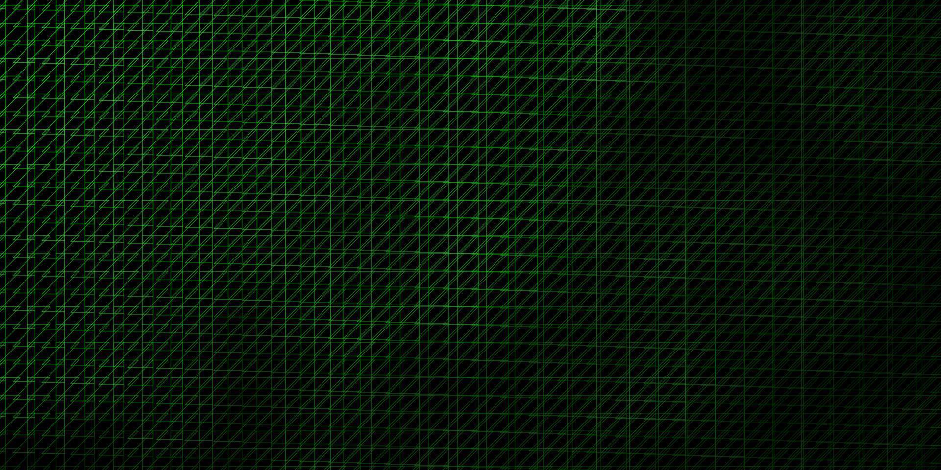 toile de fond de vecteur vert foncé avec des lignes.