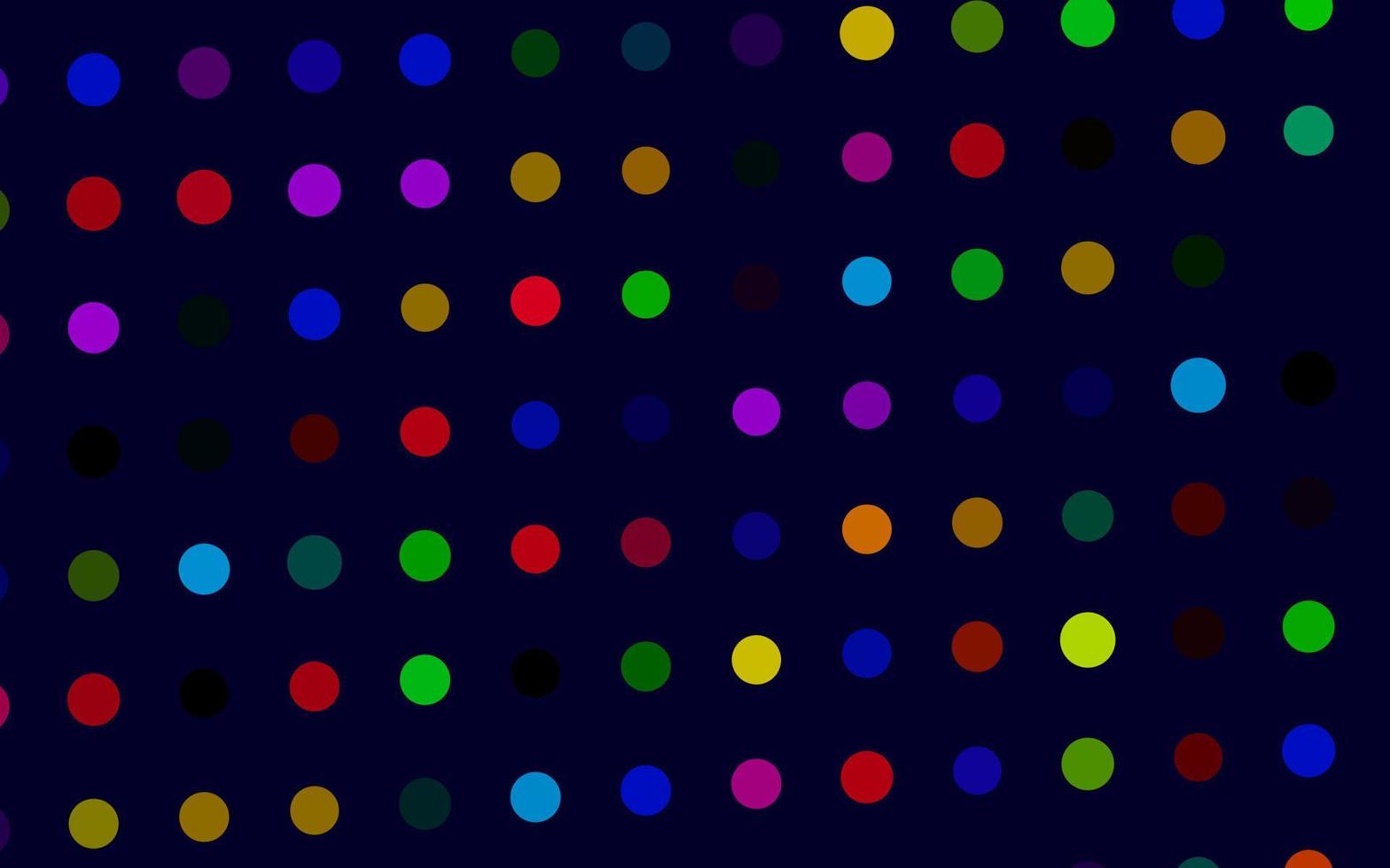 texture vectorielle multicolore foncée, arc-en-ciel avec des disques. vecteur