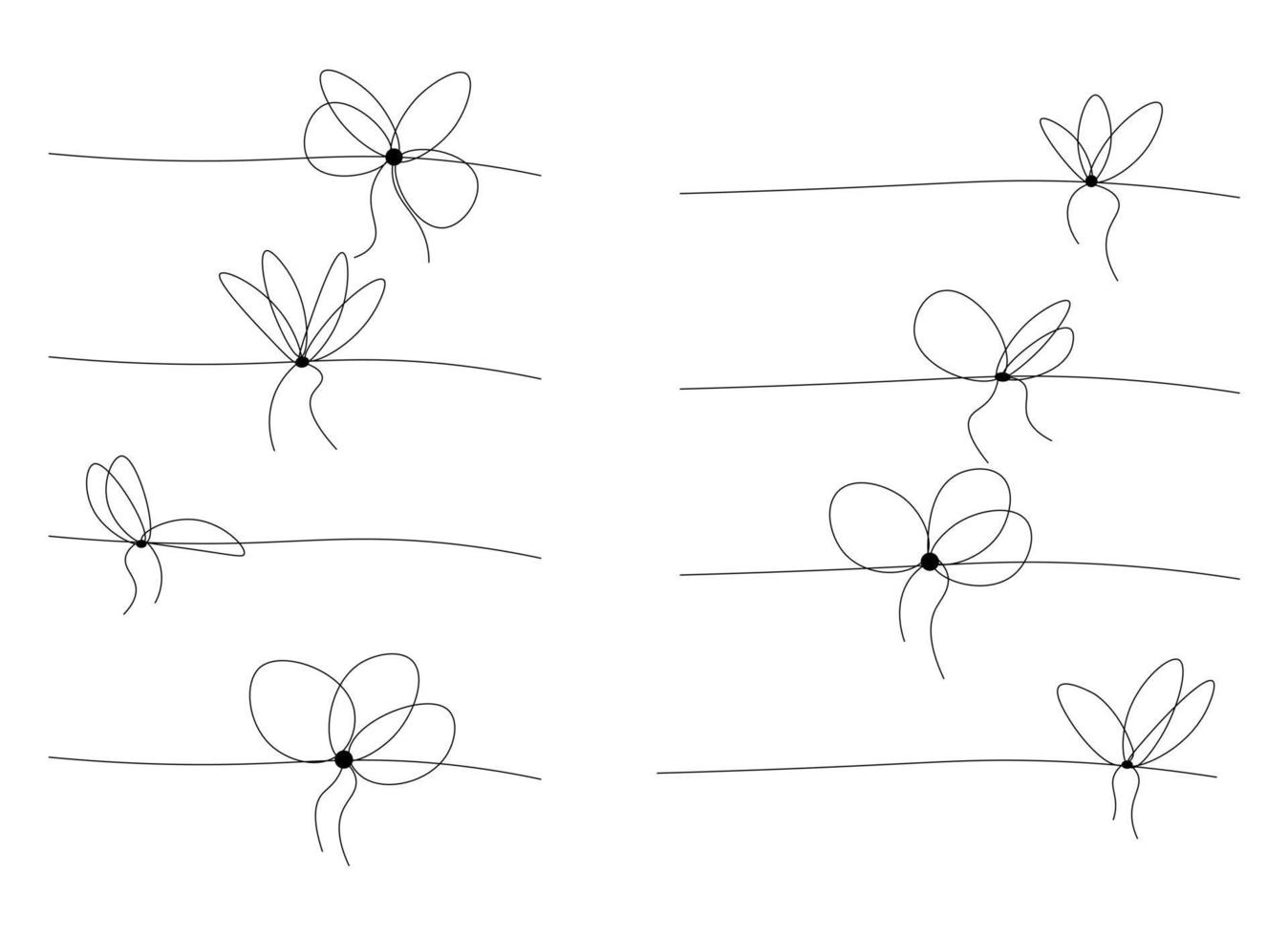 illustration de conception de vecteur de noeud isolé sur fond blanc