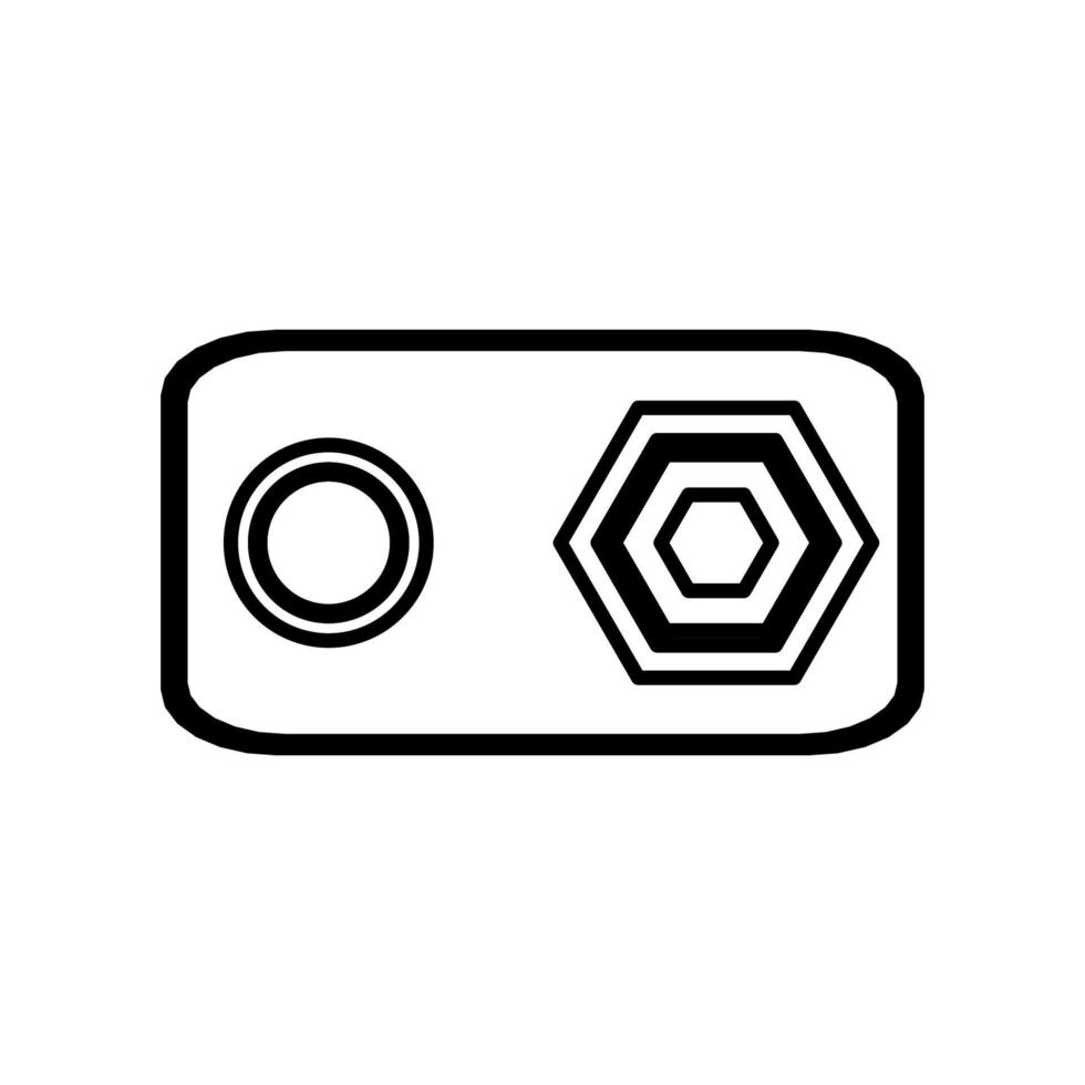 Illustration de contour d'icône de vecteur de batterie 9v et blanc isolé d'énergie alcaline de puissance. technologie ligne électrique et objet électrique mince. symbole de tension d'alimentation accumulateur électronique et électrique