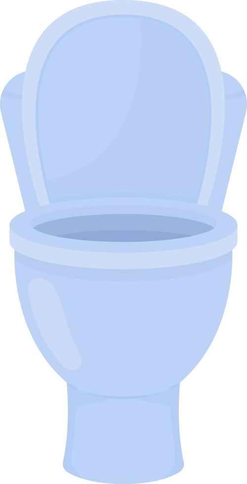 nettoyer la cuvette des toilettes ouverte objet vectoriel de couleur semi-plat. figure modifiable. article de taille normale sur blanc. équipement de toilettes illustration de style dessin animé simple pour la conception graphique et l'animation web