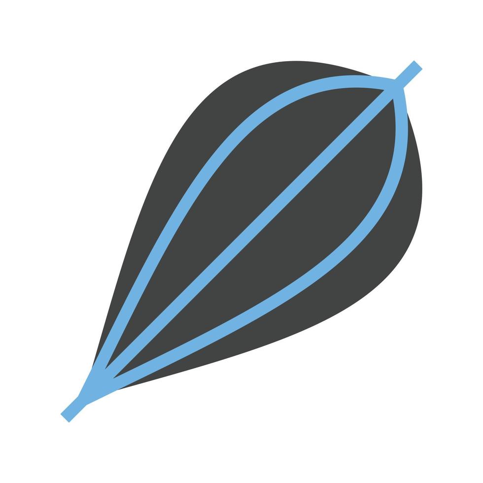 icône bleue et noire de glyphe musculaire vecteur