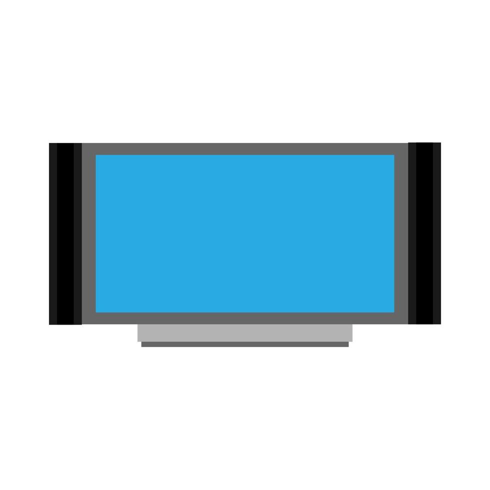 symbole d'équipement électronique de télévision à écran plat. icône vecteur télévision