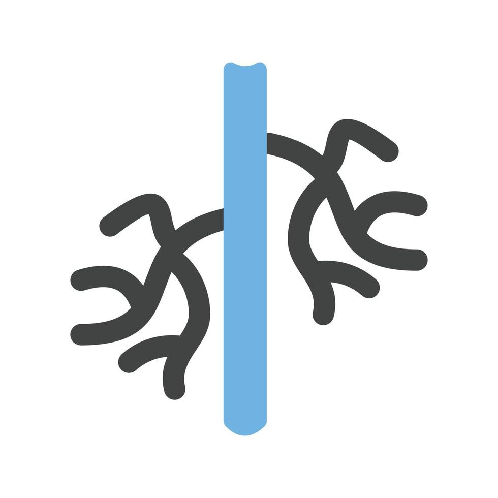 icône bleue et noire de glyphe de vaisseau sanguin vecteur