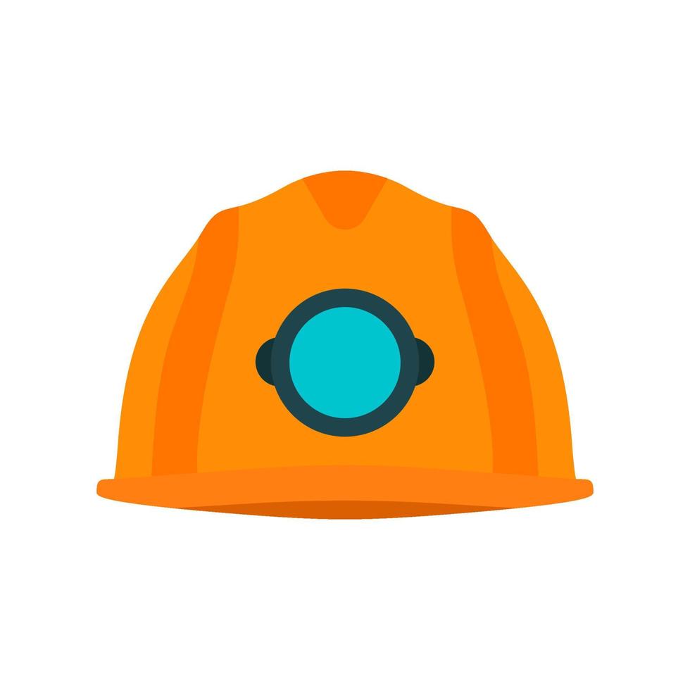 outil de protection d'icône de vecteur de casque jaune de mineur. chef de l'industrie souterraine des travailleurs en uniforme. équipement de casque