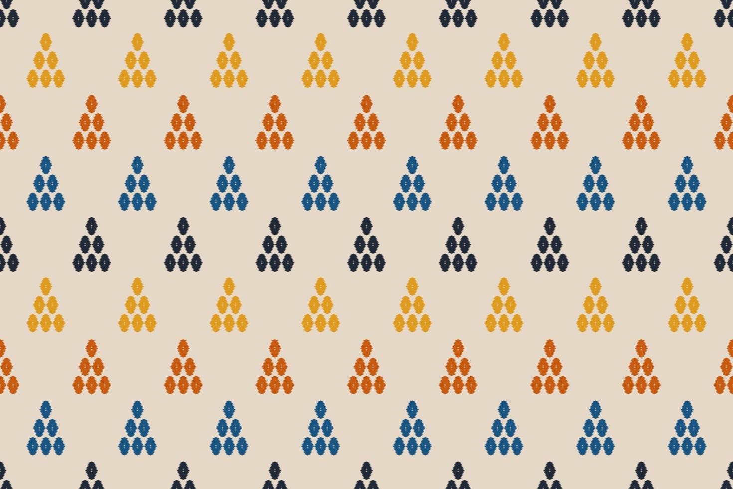 motif géométrique ethnique ikat oriental traditionnel. tissu style indien. conception pour le fond, papier peint, illustration vectorielle, tissu, vêtements, tapis, textile, batik, broderie. vecteur