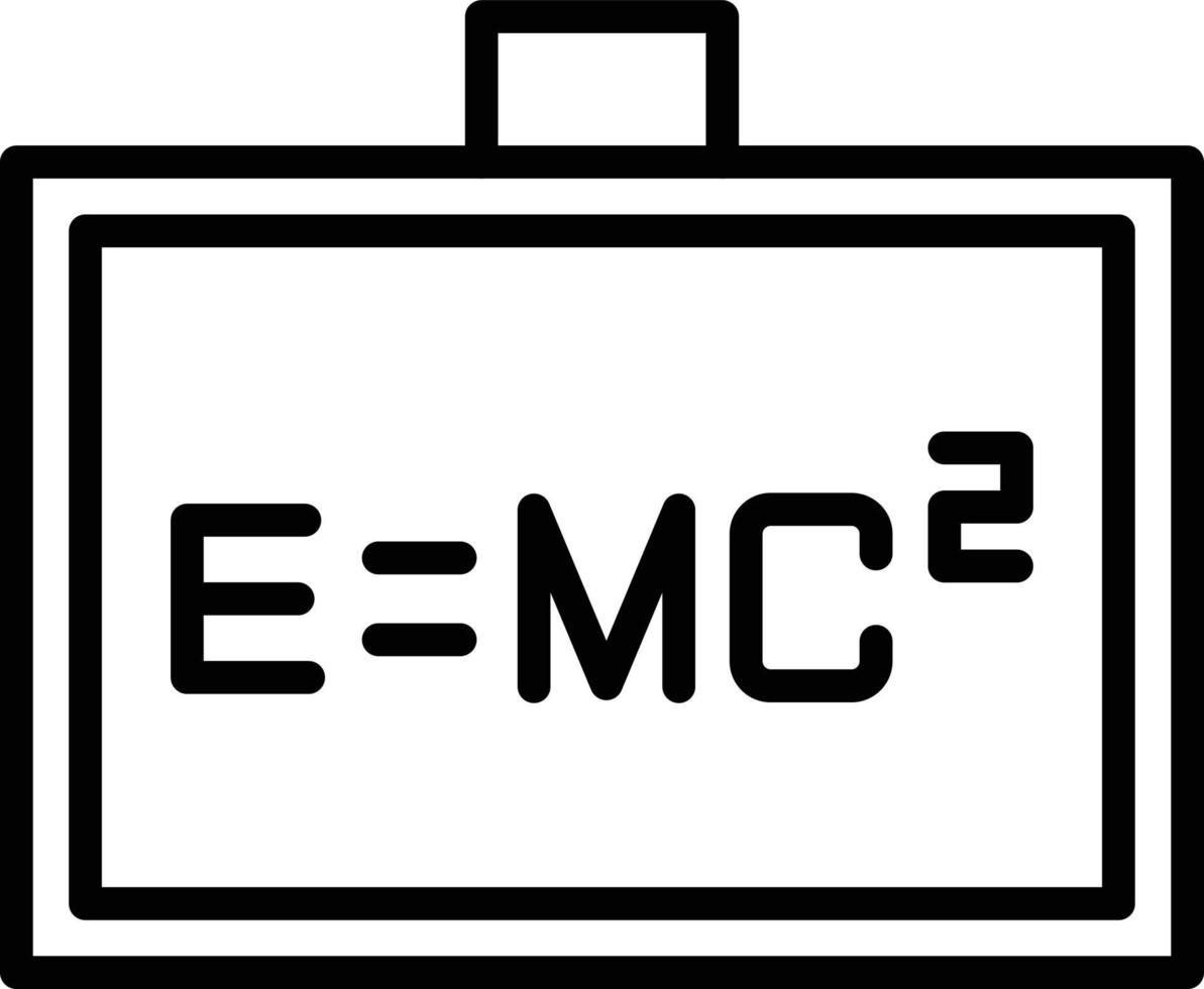 icône de ligne de formule vecteur