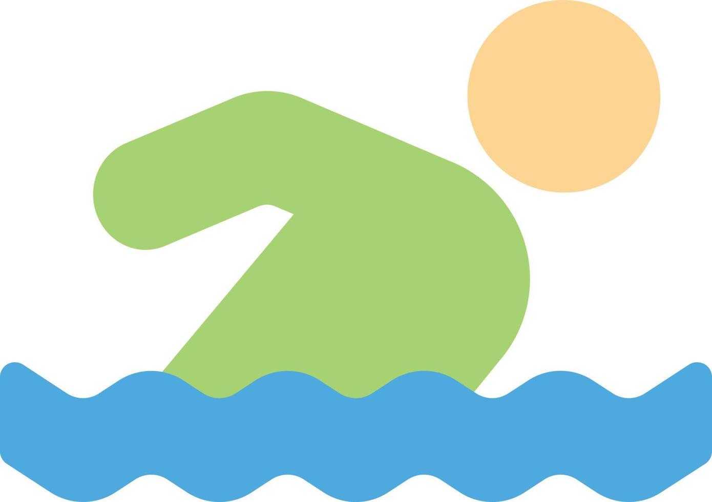 illustration vectorielle de natation sur fond.symboles de qualité premium.icônes vectorielles pour le concept et la conception graphique. vecteur