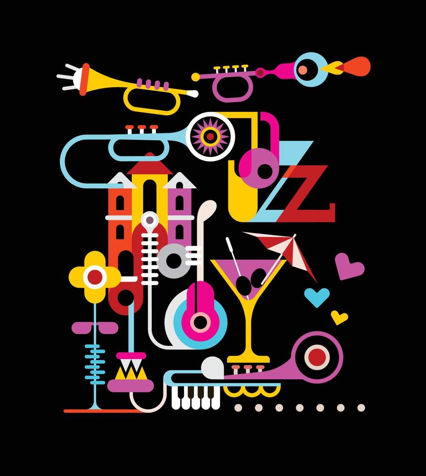 illustration vectorielle jazz vecteur