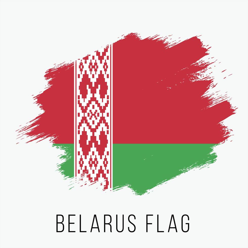 drapeau de vecteur grunge biélorussie