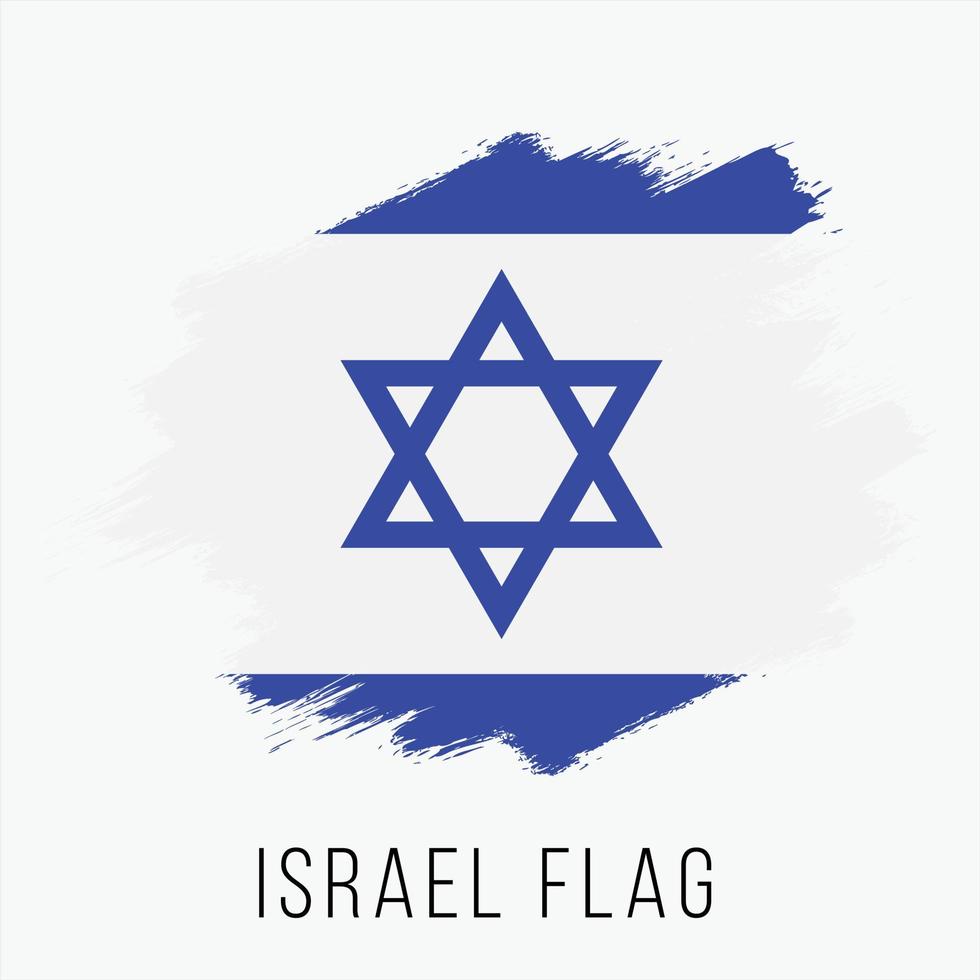 drapeau de vecteur grunge israël