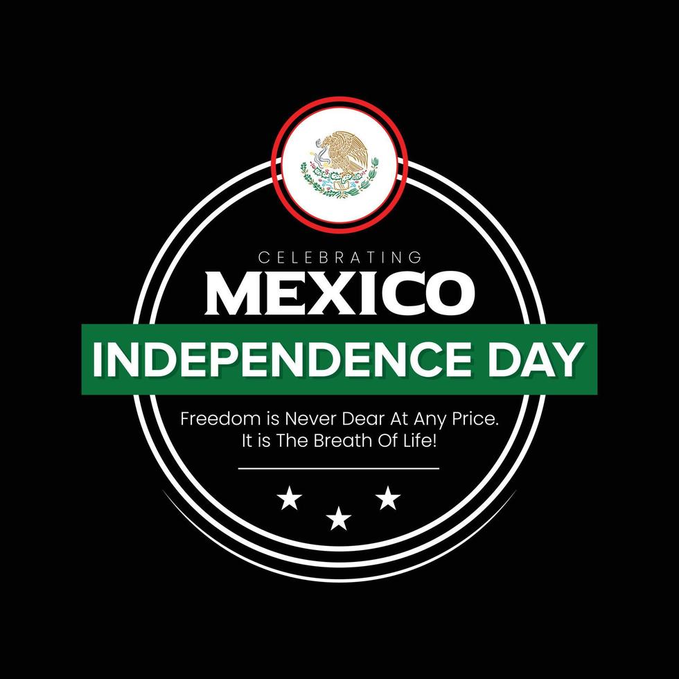 16 septembre fête de l'indépendance du mexique célébrant vecteur