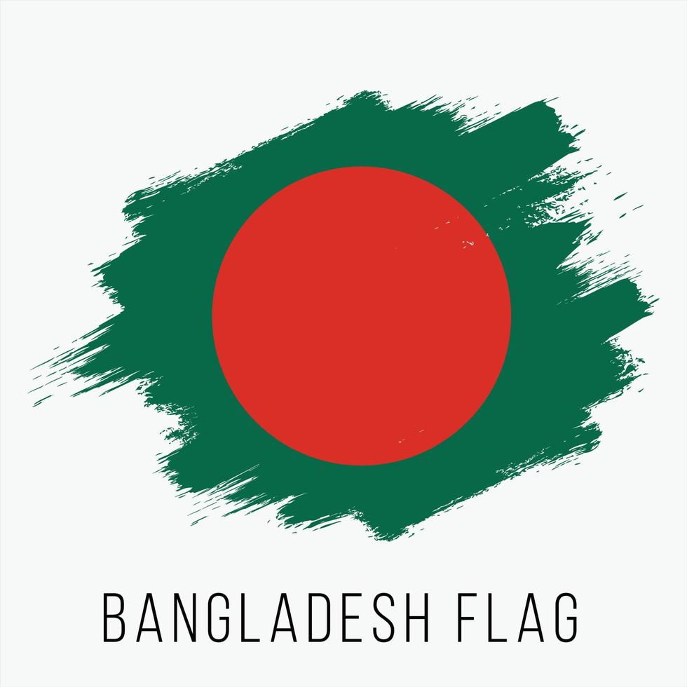 drapeau de vecteur grunge bangladesh