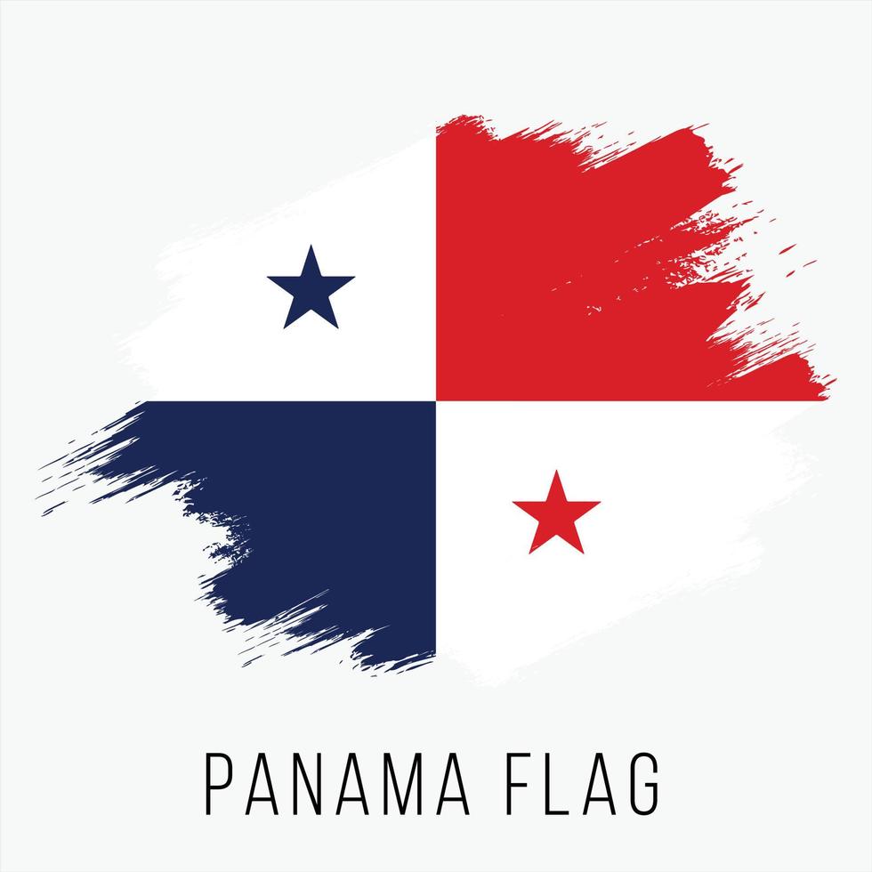 drapeau de vecteur grunge panama
