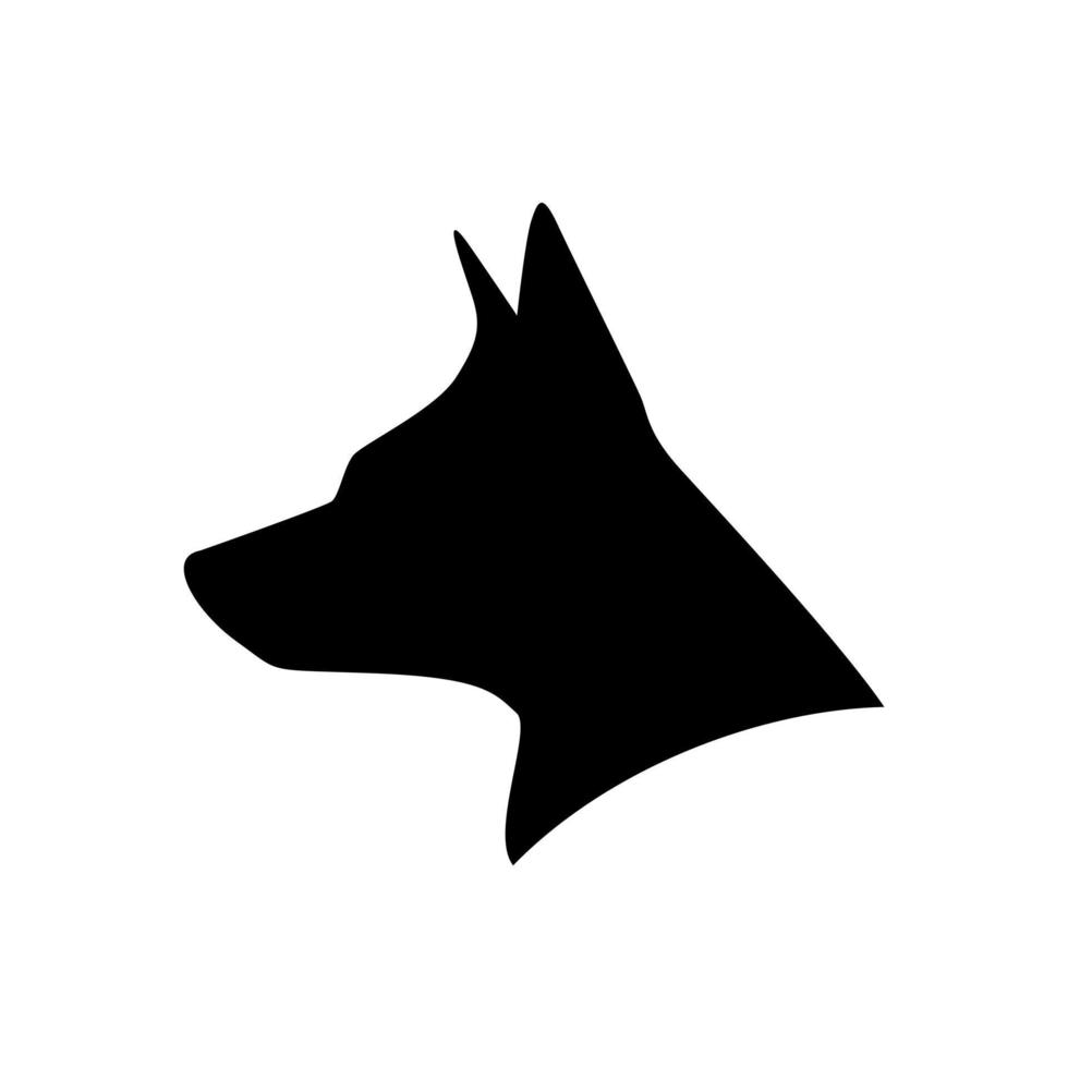 tête de chien icône illustration vectorielle vecteur
