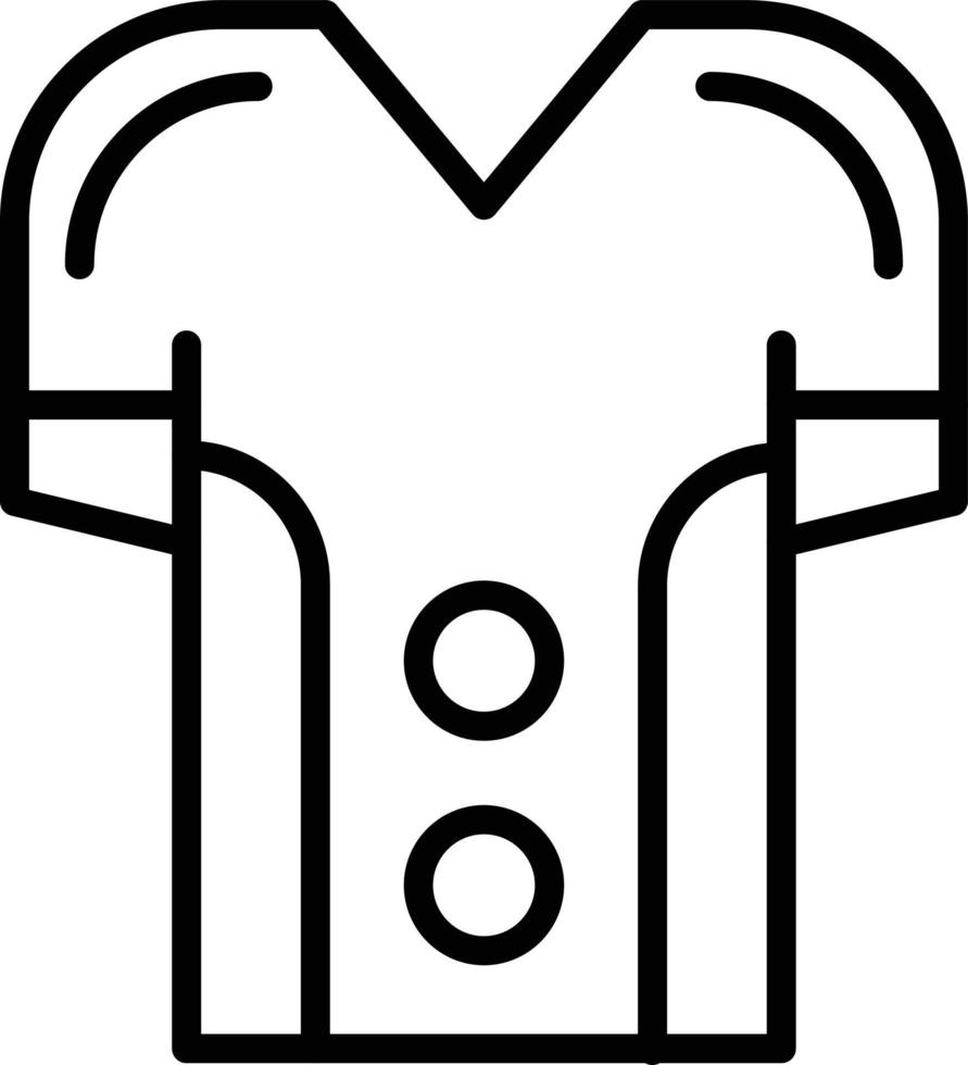 icône uniforme de football vecteur