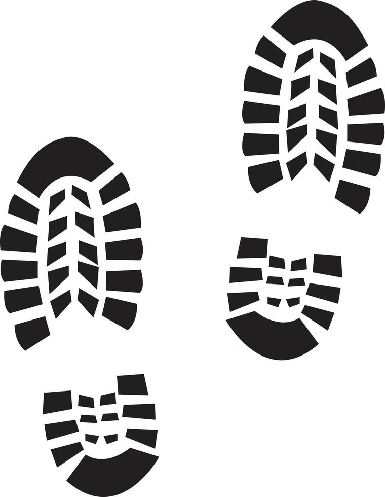 icône d'impression de démarrage sur fond blanc. signe d'impression de chaussures. symbole de l'empreinte. style plat. vecteur