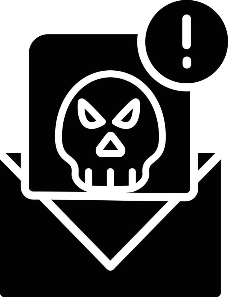 icône de glyphe de chantage vecteur