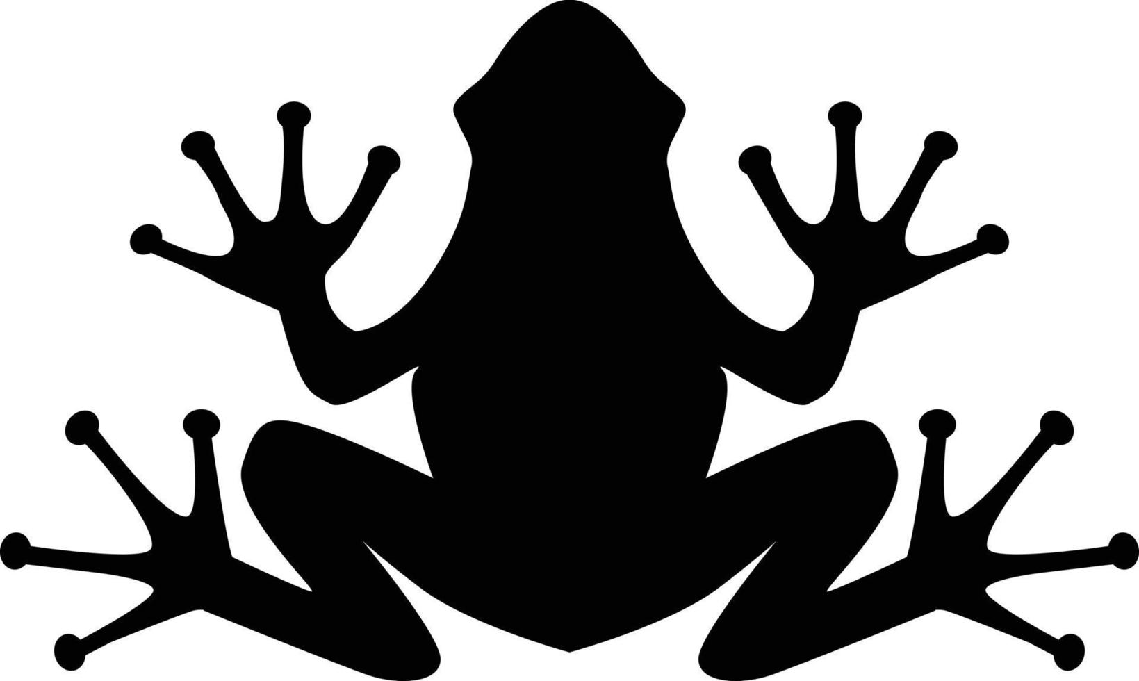 grenouille signe noir sur fond blanc. logo icône grenouille. style plat. vecteur