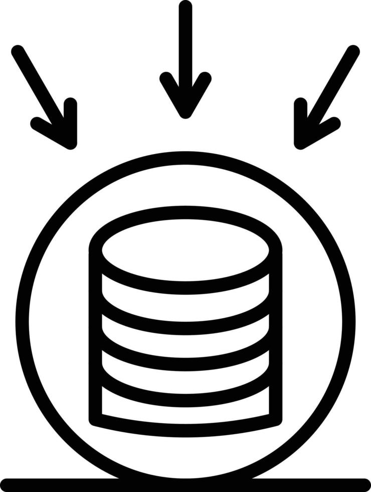 icône de collecte de données vecteur